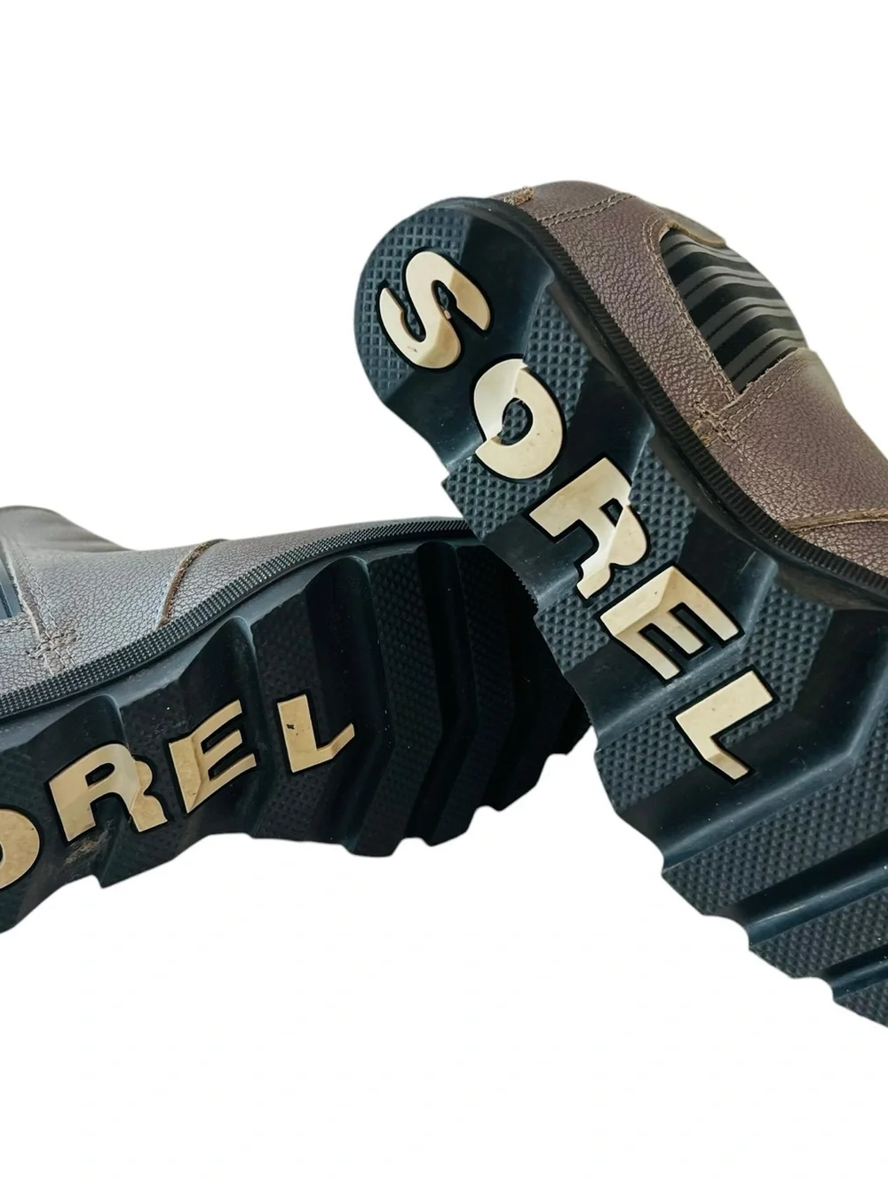 Sorel Joan of Arctic Chelsea Wedge Booties Gray Sz 7.5 Shearling Lined